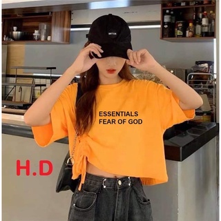Áo croptop rút eo Essential Haiphuc