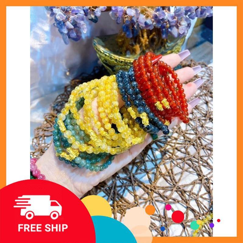Freeship Vòng tay t.a các loại 6 li mix tỳ vàng 24 cara Giá xưởng bán chạy