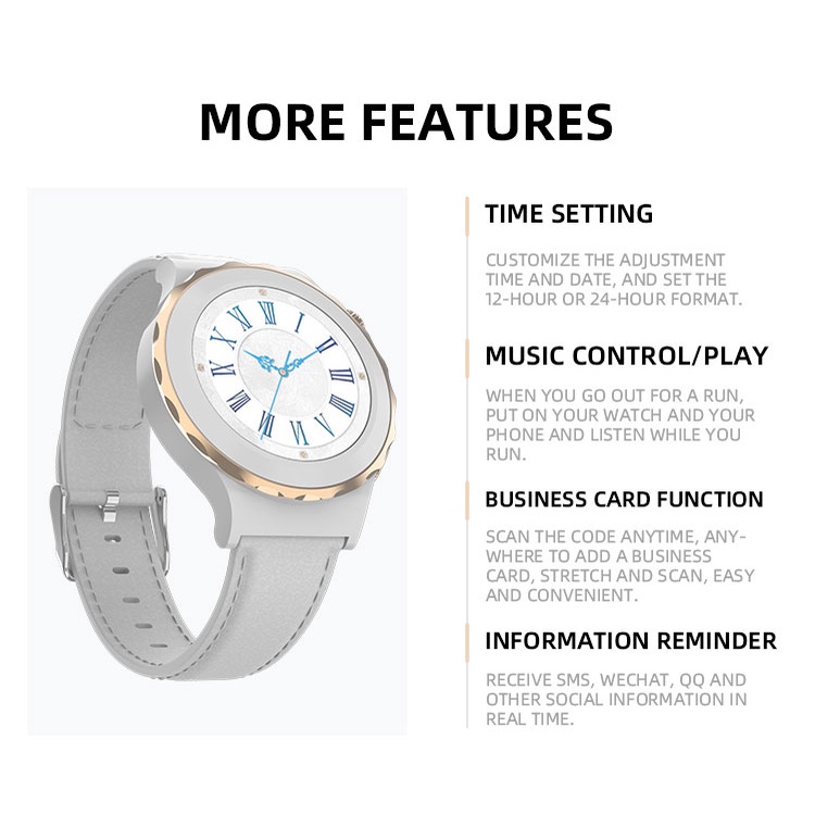 Đồng Hồ Thông Minh HW3 Mini NFC 2022 Bluetooth Áp Suất Oxy pk GT3 Cho iOS Android