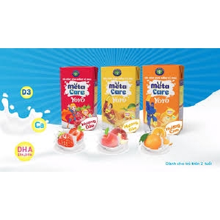 Sữa chua uống metacare YoYo 110ml (cam, đào, dâu)
