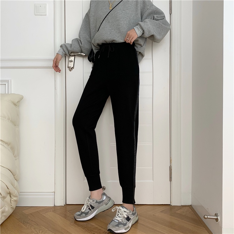 Quần dài màu sắc đơn giản phong cách Hàn Quốc