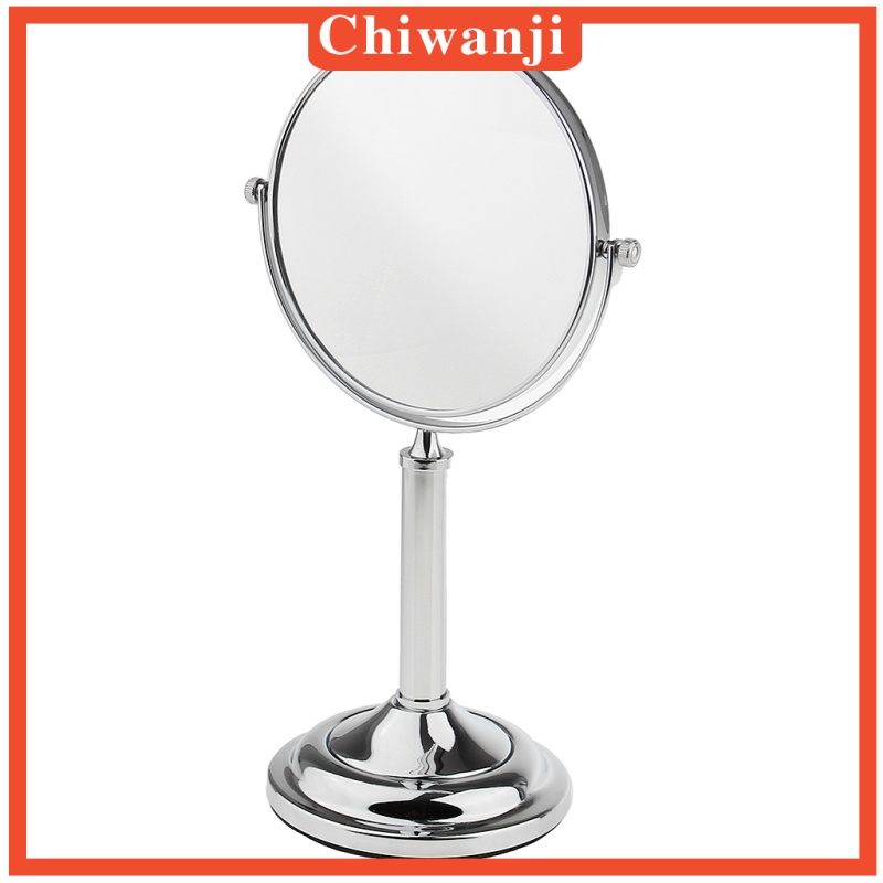 [CHIWANJI] 2xFree Standing Vanity Dual Side Bathroom Make Up Mirror 3x Magnification