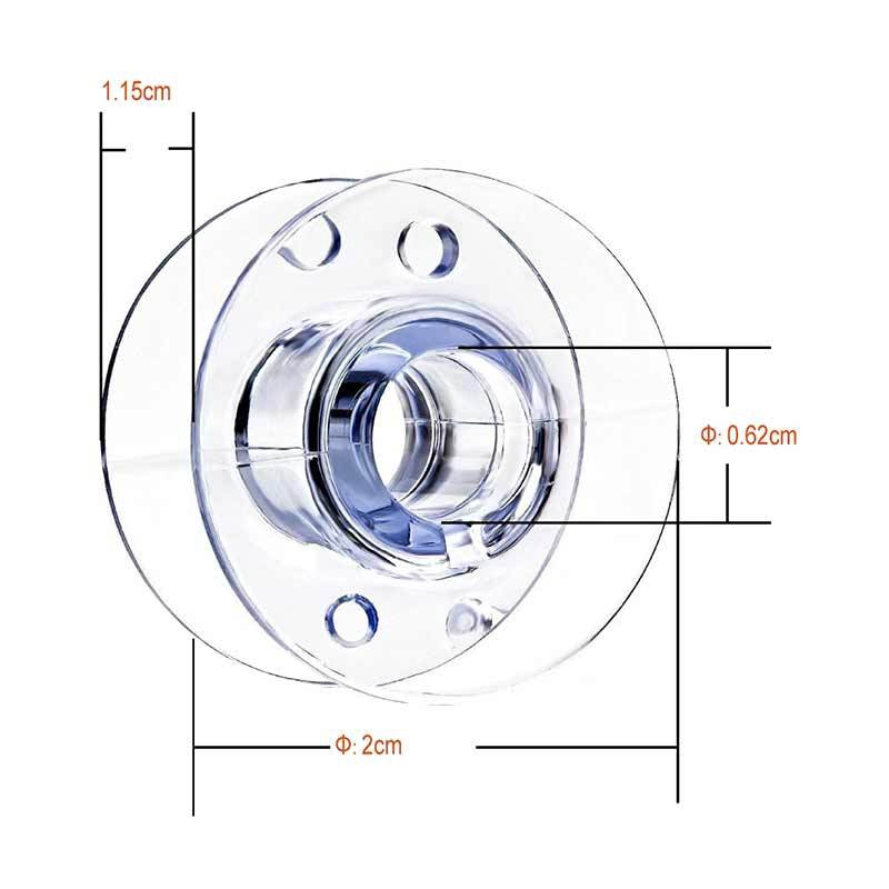 Set 25 suốt chỉ may trong suốt dành cho dòng máy may Brother/ Babylock/ Janome/ Kenmore/ Singer