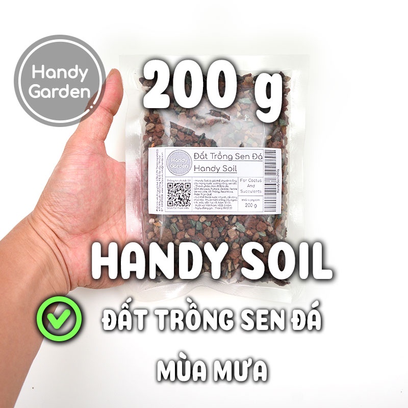 Handy Soil 200g - Đất Trồng Sen Đá Mùa Mưa Sài Gòn