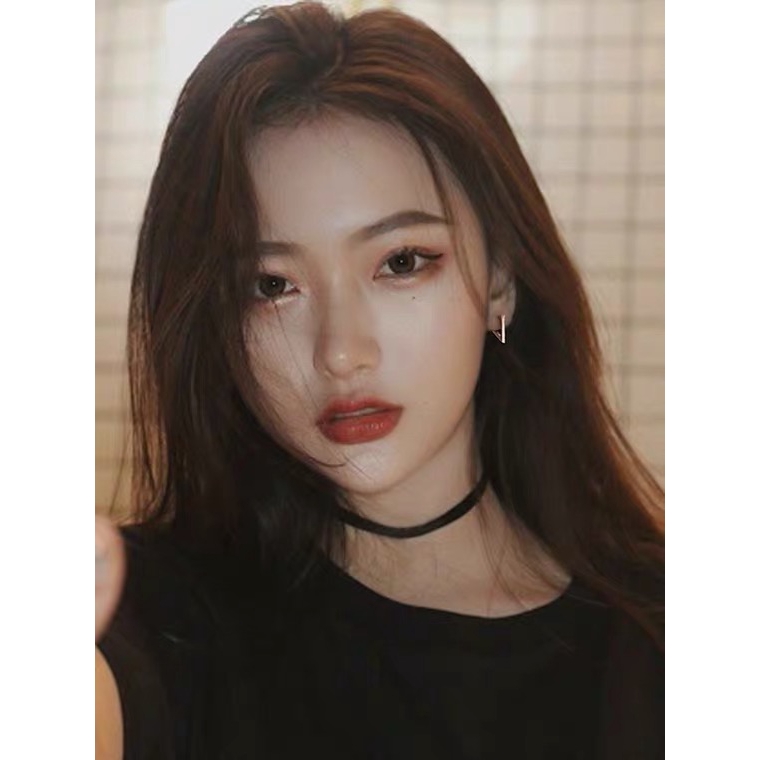 Khuyên Tai Hình Tam Giác Đơn Giản Phong Cách Hip-Hop Cá Tính Sáng Tạo Dễ Phối Đồ