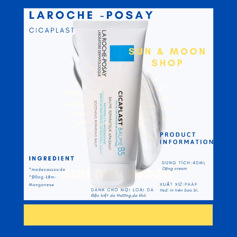 [hàng chính hãng giá sốc]⚡ kem dưỡng B5 La roche posay Cicaplast⚡kem dưỡng phục hồi cho mọi loại da