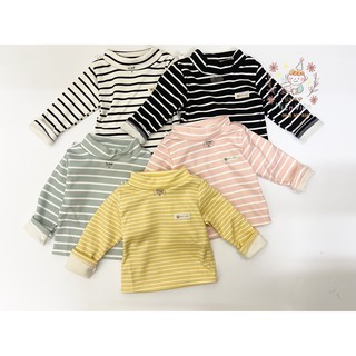 Áo nỉ lót lông thu đông cổ cao 3 phân dài tay giữ nhiệt Hiên Viên cho bé trai bé gái 0,1,2,3,4,5,6,7 tuổi HVAN02