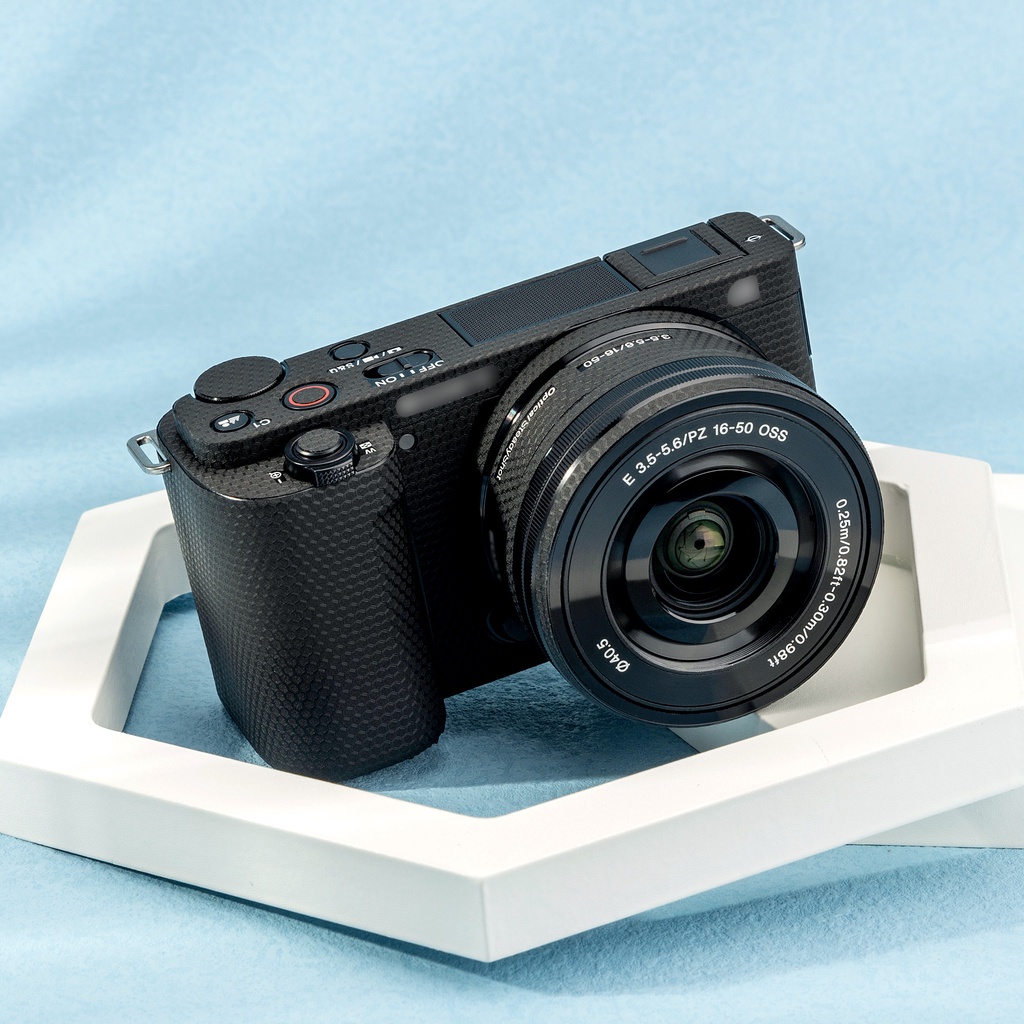 Miếng Dán Trang Trí Chống Trầy 3M Cho Máy Ảnh Sony ZV-E10 Body + Ống Kính 16-50mm KIWI ZV-E10
