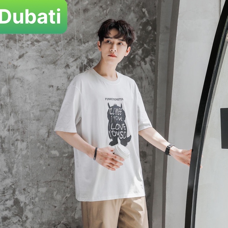 ÁO THUN NỮ NAM CÚ MÈO IN CHỮ NHẬT BẢN CỰC HOT TREND PHOM FORM RỘNG TAY LỠ PHONG CÁCH CAO CẤP - DUBATI FASHION