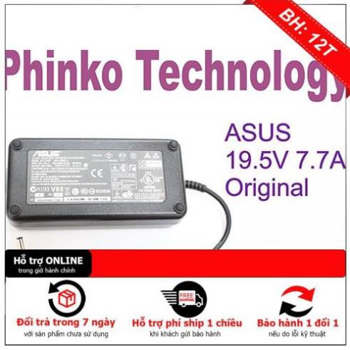 ( Cam kết hàng zin xịn )Sạc cho laptop ASUS 19.5V-7.7A đầu 5.5*2.5mm chân thường
