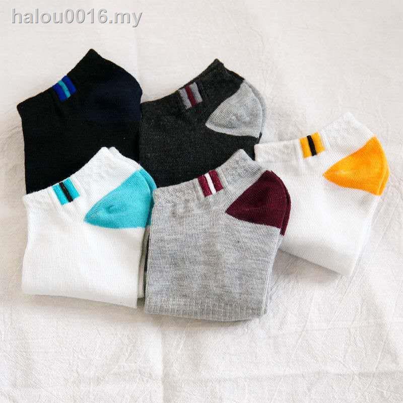 Vớ Cotton Thể Thao Cổ Ngắn Khử Mùi Thoáng Khí Thấm Hút Mồ Hôi Phong Cách Hàn Quốc Cho Nam Nữ