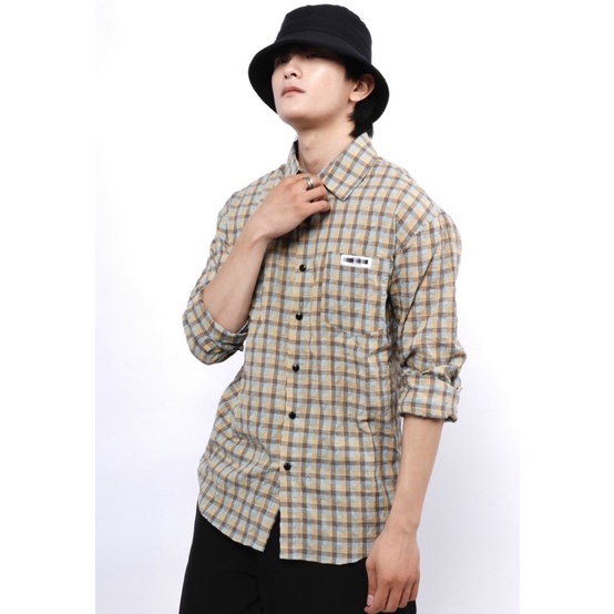 Sơ mi caro nam thời trang form suông rộng Nô Store