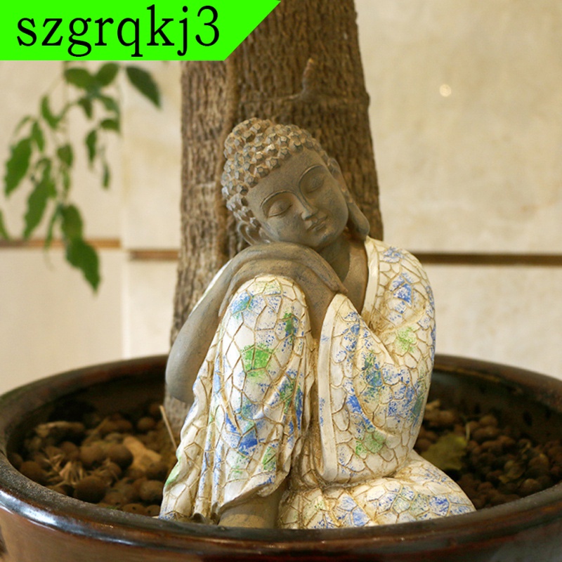Mô Hình Tượng Phật Bằng Nhựa Resin Cổ Điển Để Bàn Trang Trí