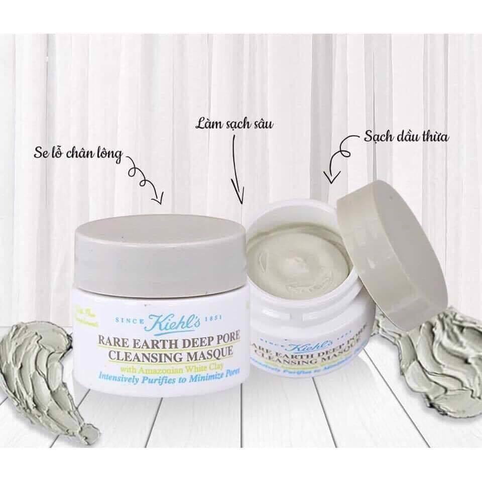 Mặt nạ đất sét Kiehls Rare Earth Deep Pore Cleansing Masque se khít lỗ chân lông mỹ 14ml