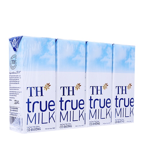 Sữa Tươi Tiệt Trùng Có Đường TH true MILK 180 ml