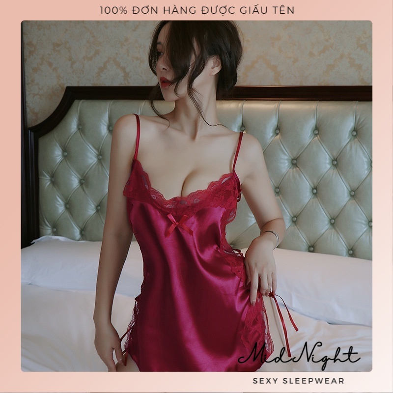 Váy Ngủ Sexy Hở Sườn Quyến Rũ Khiêu Gợi Sang Trọng - Đồ Lót Gợi Cảm Dây Buộc Ren Cám Dỗ Đầy Kích Thích Mid Night Sexy | BigBuy360 - bigbuy360.vn
