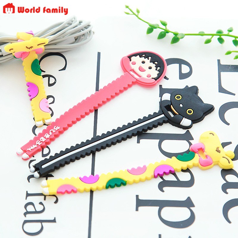 [1 K] Dây Quấn Buộc Tai Nghe, Cáp Sạc Hình Thú Cute