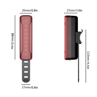 Đèn Led Gắn Đuôi Xe Đạp Màu Đỏ