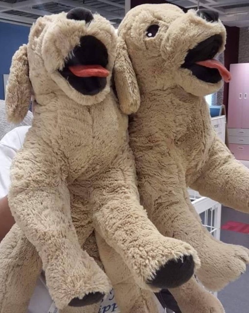 Sét gấu ôm chó mẹ và chó con IKEA