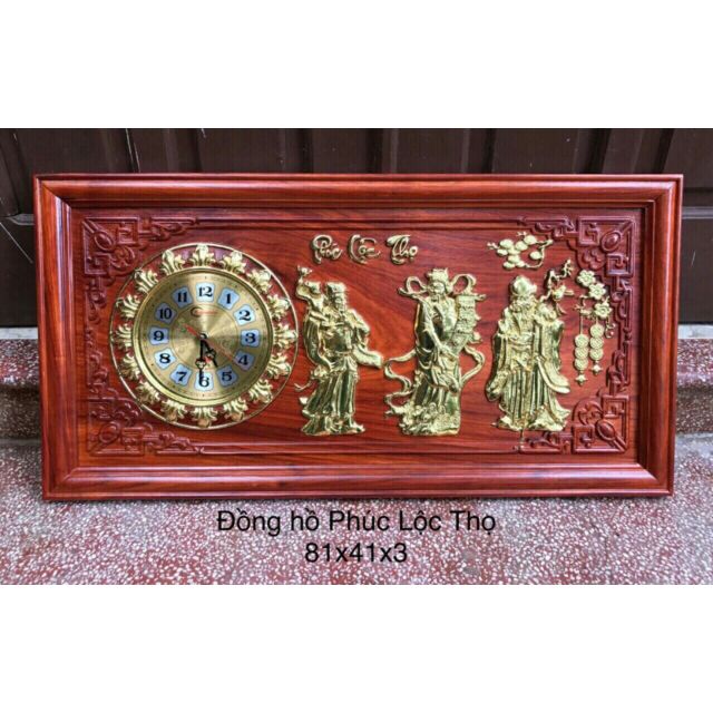 Tranh đồng hồ Phúc Lộc Thọ