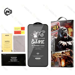 [ Chính Hãng WK ] Kính cường lực full màn hình Kingkong thỏa sức chơi game với các dòng IP 6/7/8/6plus/7plus/8plus/ X/Xs