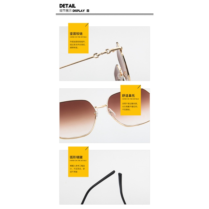 Kính mát gọng kim loại chống tia UV400 thời trang cho nữ