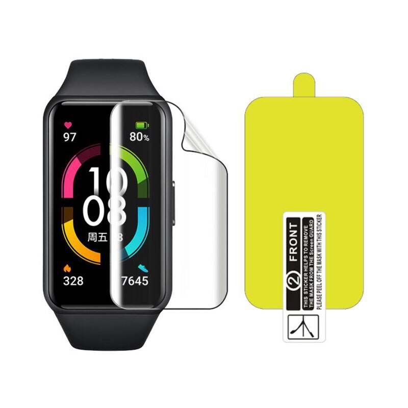 Set 2 miếng dán TPU trong suốt bảo vệ màn hình đồng hồ thông minh Huawei Honor Band 6