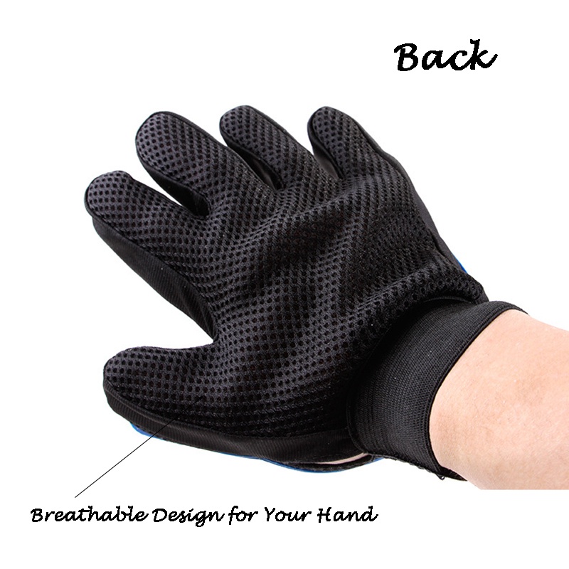 Găng tay chải lông bằng cao su cho thú cưng