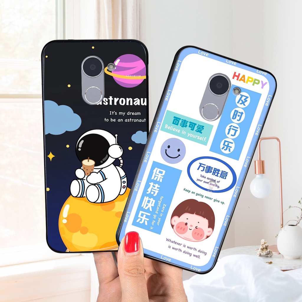 Ốp lưng Huawei Y7 PRIME 2018 / Y7 PRO 2018 in hình 3D GẤU cute be@r, soda, happy day cực hot ,thời thượng
