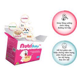 MÀU HỒNG NUTRIBABY NUTRI BABY PLUS HỘP 16 GÓI