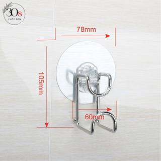 Móc treo thau chậu dán tường
