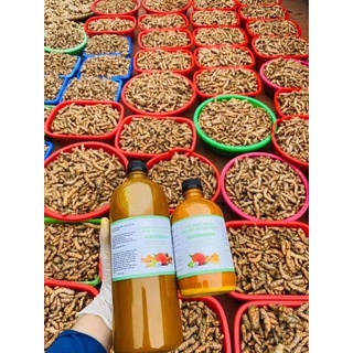 Rượu gừng nghệ gấc hạ thổ thuốc bắc - chai 500ml và 1000ml