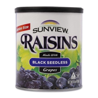Nho Khô Mỹ Black Seedless Sunview Raisins 425g (NHO ĐEN)