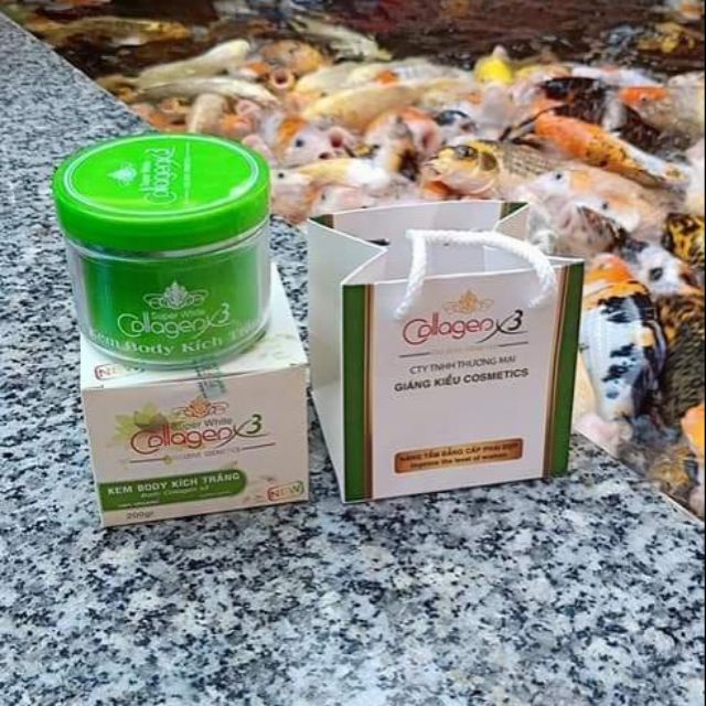 Kem Body Kích Trắng Collagen X3 - Giáng Kiều