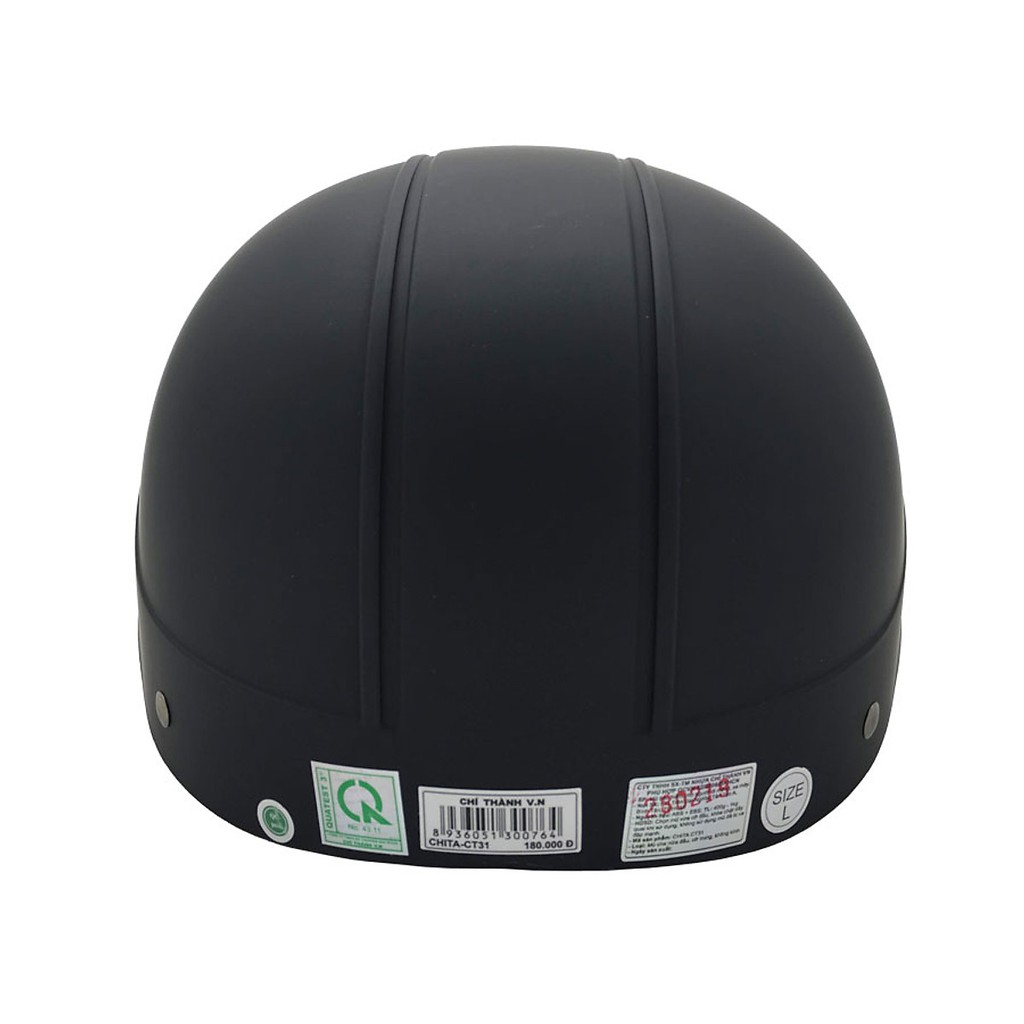 Mũ bảo hiểm thời trang CHITA HELMETS CT31, an toàn, gân mũ mạnh mẽ, lưỡi trai mềm cá tính