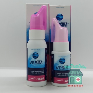 Dung dịch vệ sinh mũi Vesim hồng - Thiên Thành Pharma