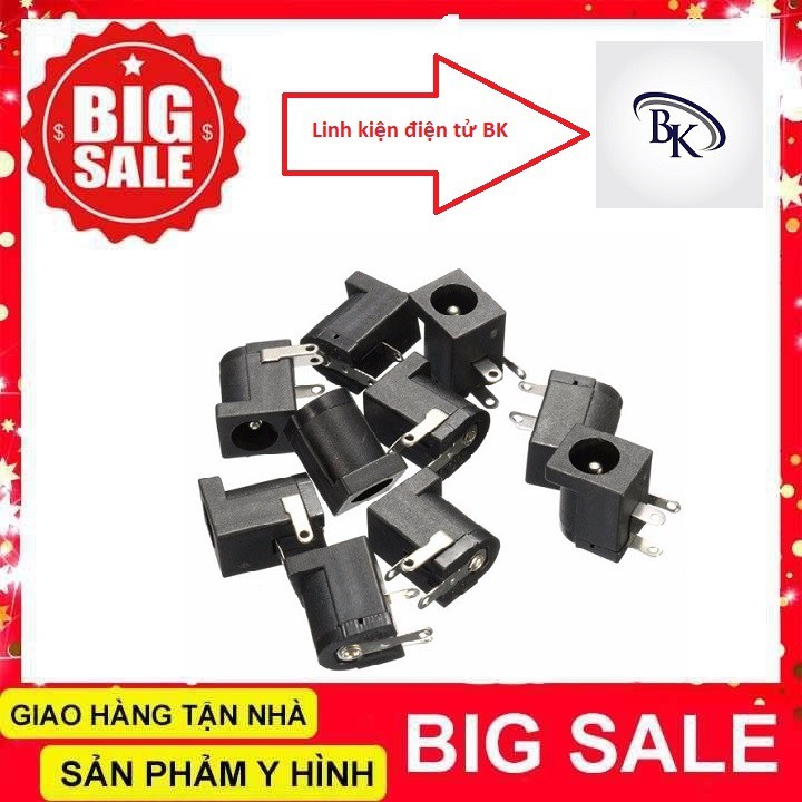 combo 10 Jack DC 5.5x2.1mm Cái đực