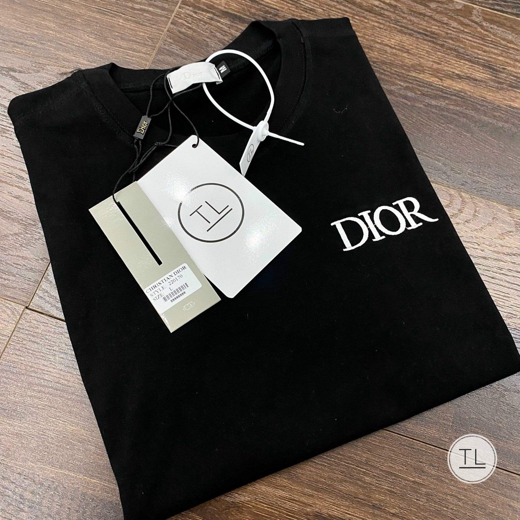 Áo phông Nam nữ Dior cổ tròn 100% mềm mịn, chất mát Tranganh Store