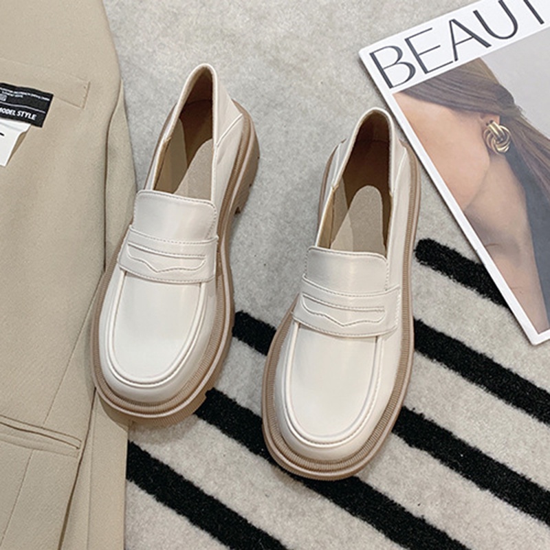 Giày lười IELGY đế xuồng thiết kế đơn giản thời trang cho nữ