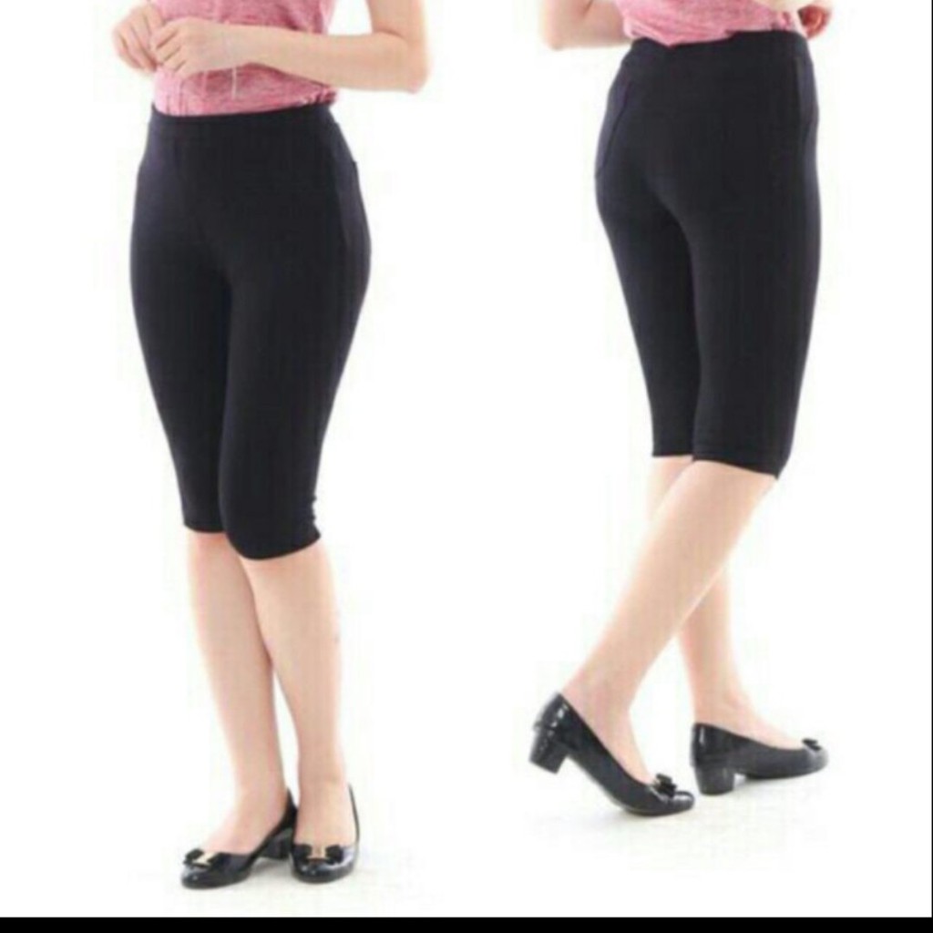 Quần legging lửng lỡ ngố trên gối cạp cao nâng mông siêu hót chất cottong đẹp dầy dặn co giãn 4 chiều