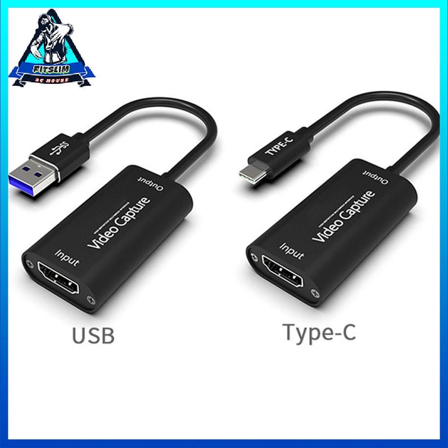 Capture Card USB 3.0 to HDMI Tương thích với đầu ghi video Capture Box Converter [8/4]