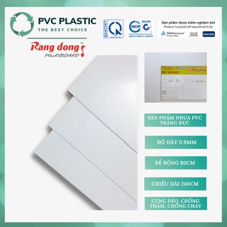 Tấm Nhựa PVC Rạng Đông Độ Dày 0.9mm x 080cm x 240cm - Ván PVC 090x080x240 (040-00)