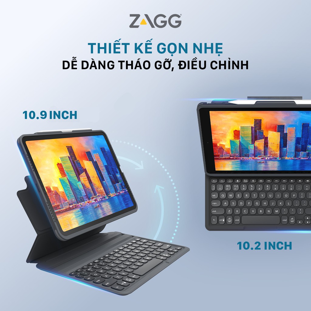 Ốp lưng kèm bàn phím ZAGG Pro Keys iPad 10.9 inch 103407271