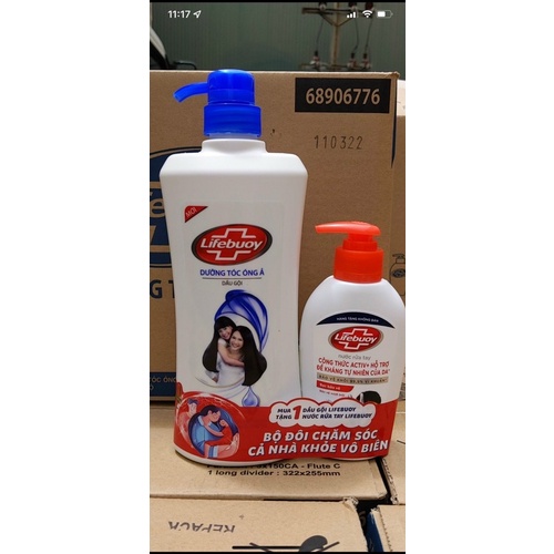 Dầu gội Lifebouy vòi 650gr