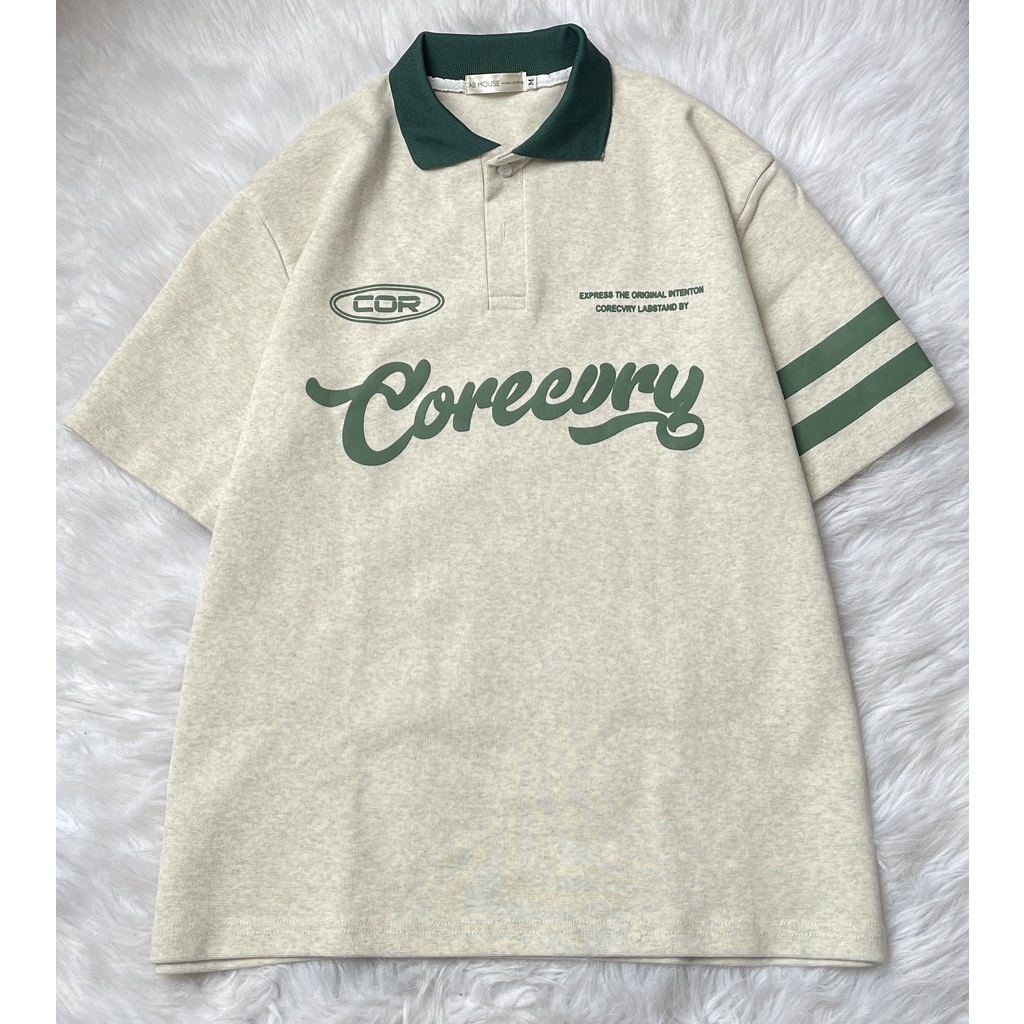 Áo thun Polo COREE form rộng unisex nam nữ