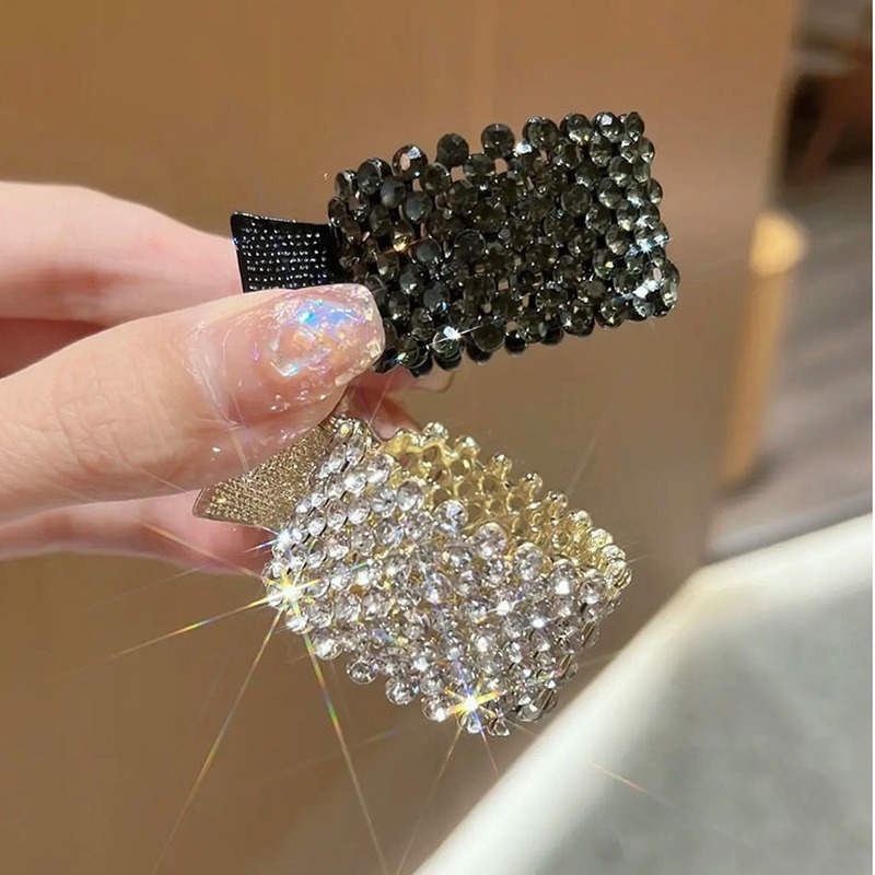 Kẹp Tóc Đuôi Ngựa Đính Đá Chất Lượng Cao Cho Nữ