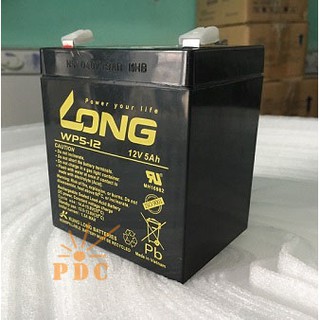 Ắc Quy Kín Khí (VRLA AGM) LONG 12V-5Ah (20HR), WP5-12, F2 - (PDC-TECH)