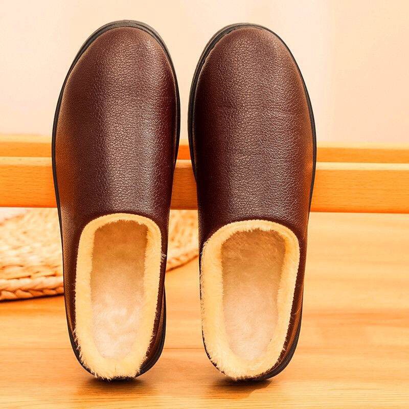 Dép sục lót lông chống thấm nước siêu ấm cho người trung niên ông bà bố mẹ