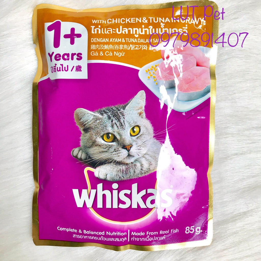  Pate cho Mèo whiskas - gói 85g