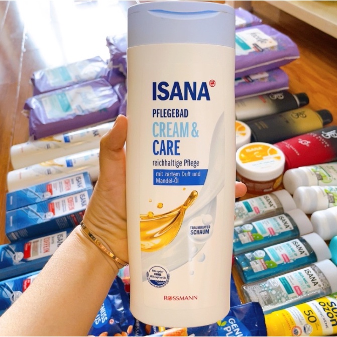 Sữa tắm nước hoa trắng da Isana Đức 750ml mùi siêu thơm cho da mềm mại - Shop Viloet